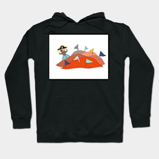 Pete the part-time pirate - flags Hoodie